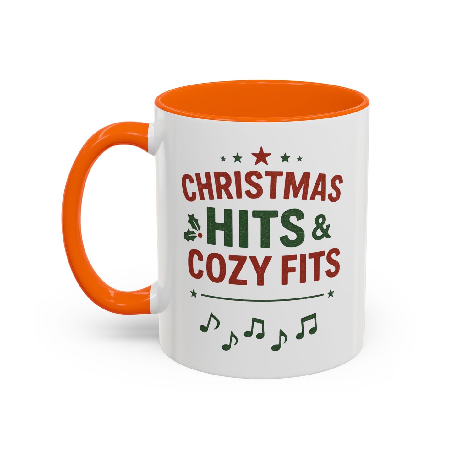 Christmas Hits & Cozy Fits Coffee Mug — Holiday Music & Cozy Outfit Gift