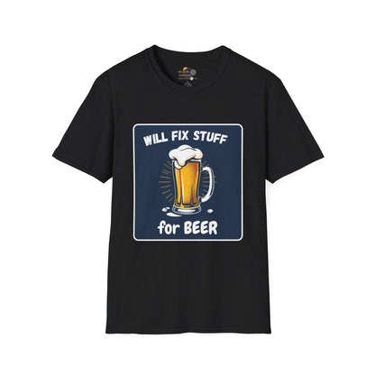 Funny Beer Fix Shirt | Unisex Softstyle Tee for Beer Lovers, Great Gift for Father's Day, Birthdays, Casual Wear, DIY Enthusiasts