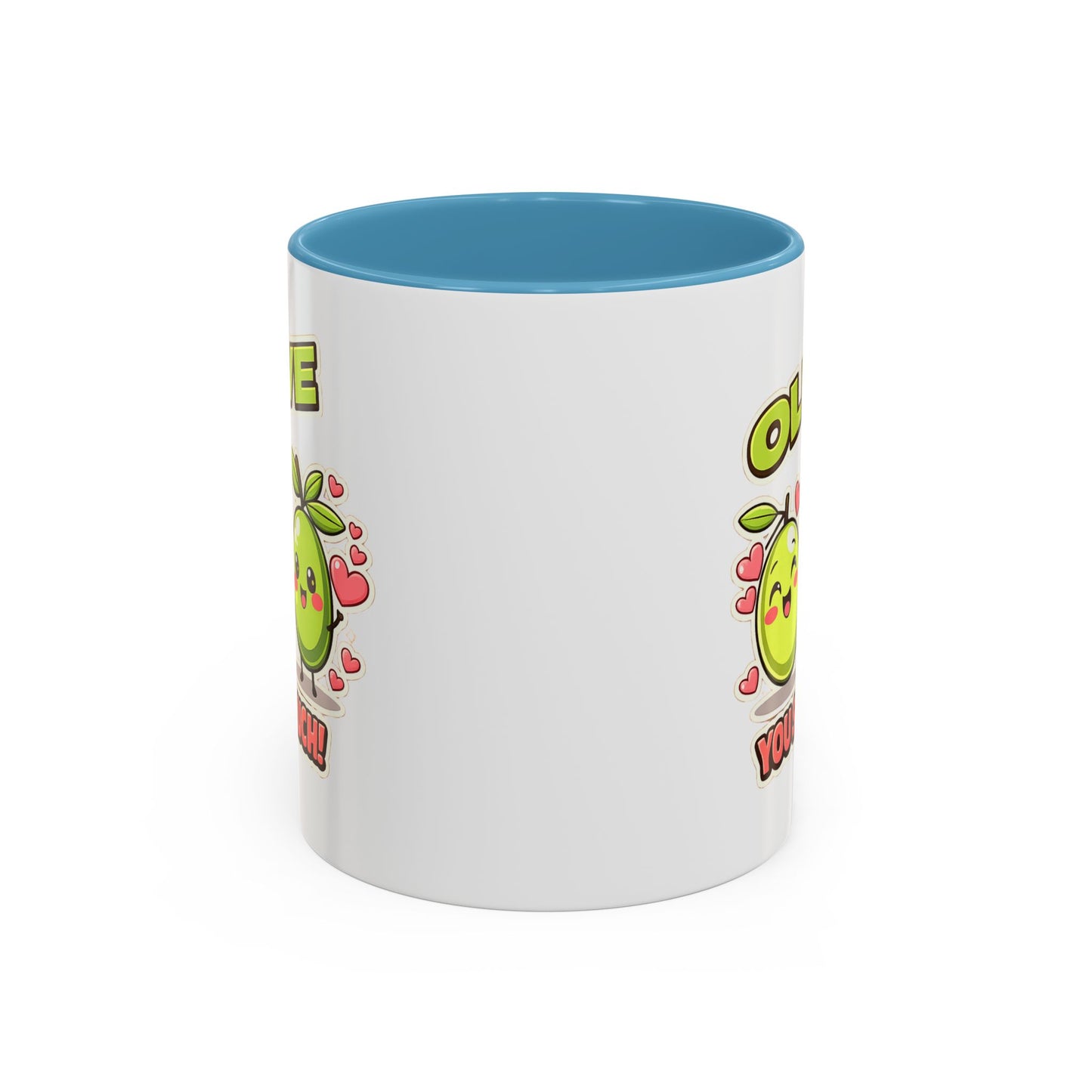 Olive You So Much Accent Coffee Mug, Valentines Day