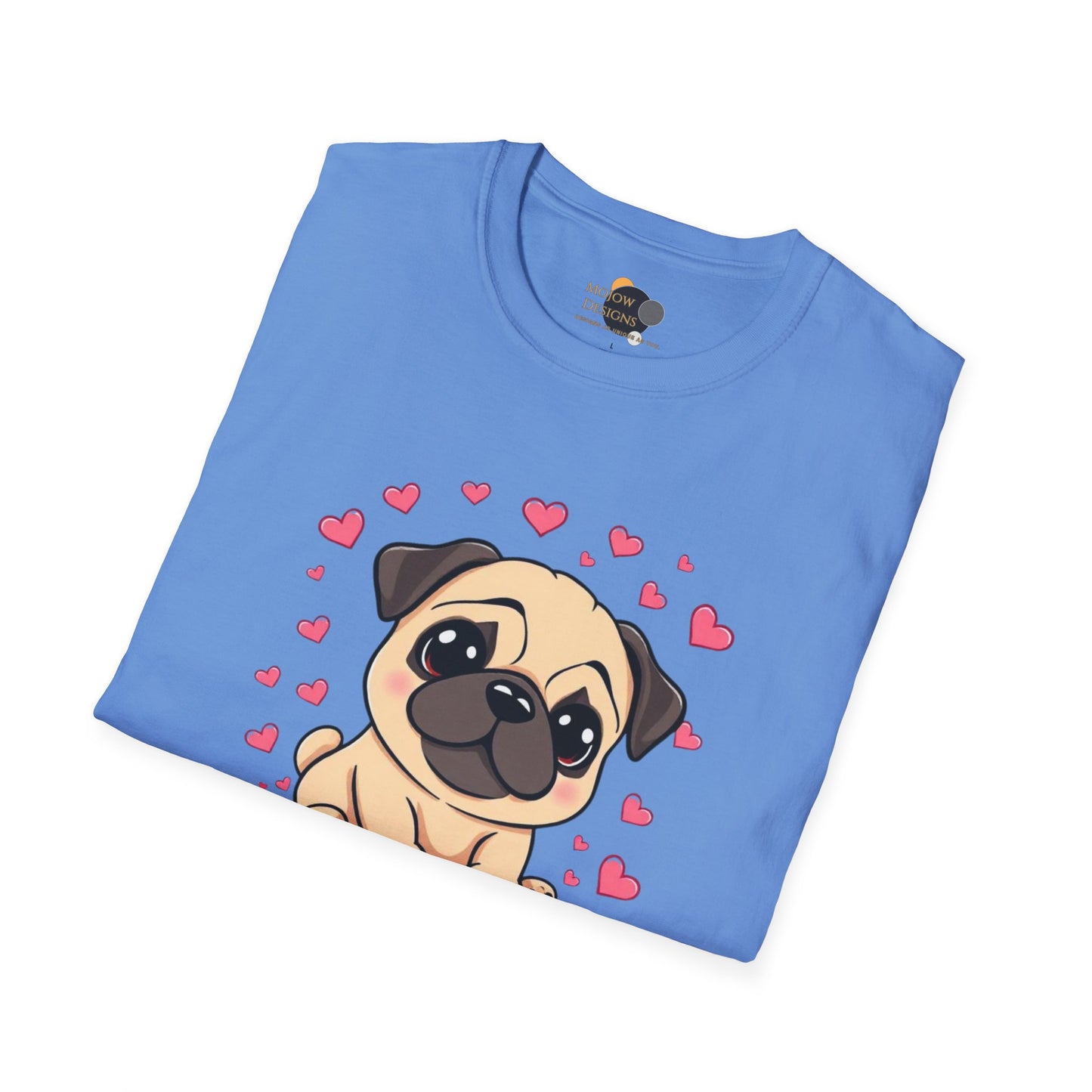 Cute Pug Graphic T-Shirt for Dog Lovers, Dog Mom Gift, Pet Lover Tee, Funny Dog Shirt, Animal Rescue Support