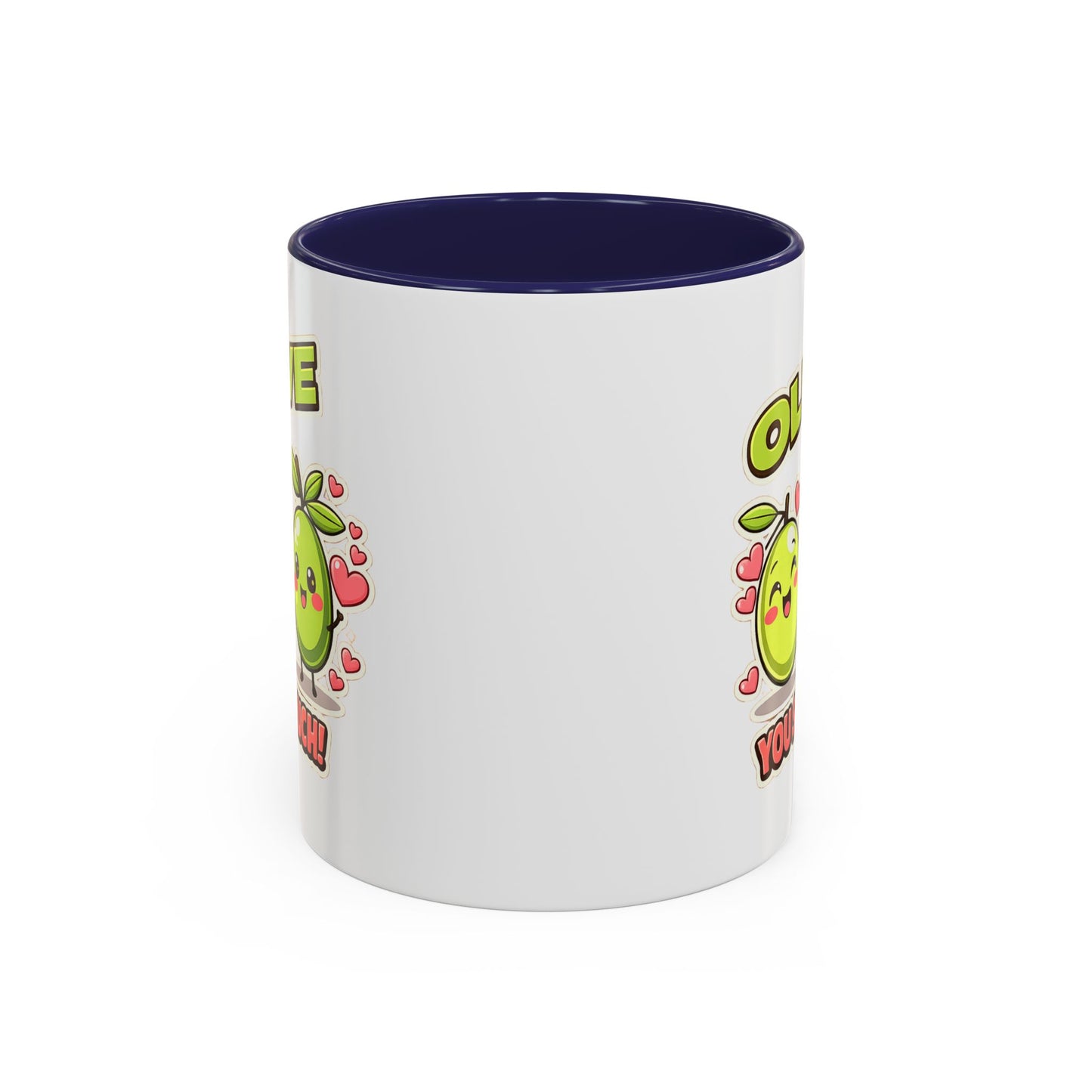 Olive You So Much Accent Coffee Mug, Valentines Day
