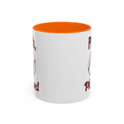 Baseball-Themed Coffee Mug, Pitch Please! Mug, Sporty Gift for Baseball Fans, Fun Drinks for Game Day, Unique Coffee Cup