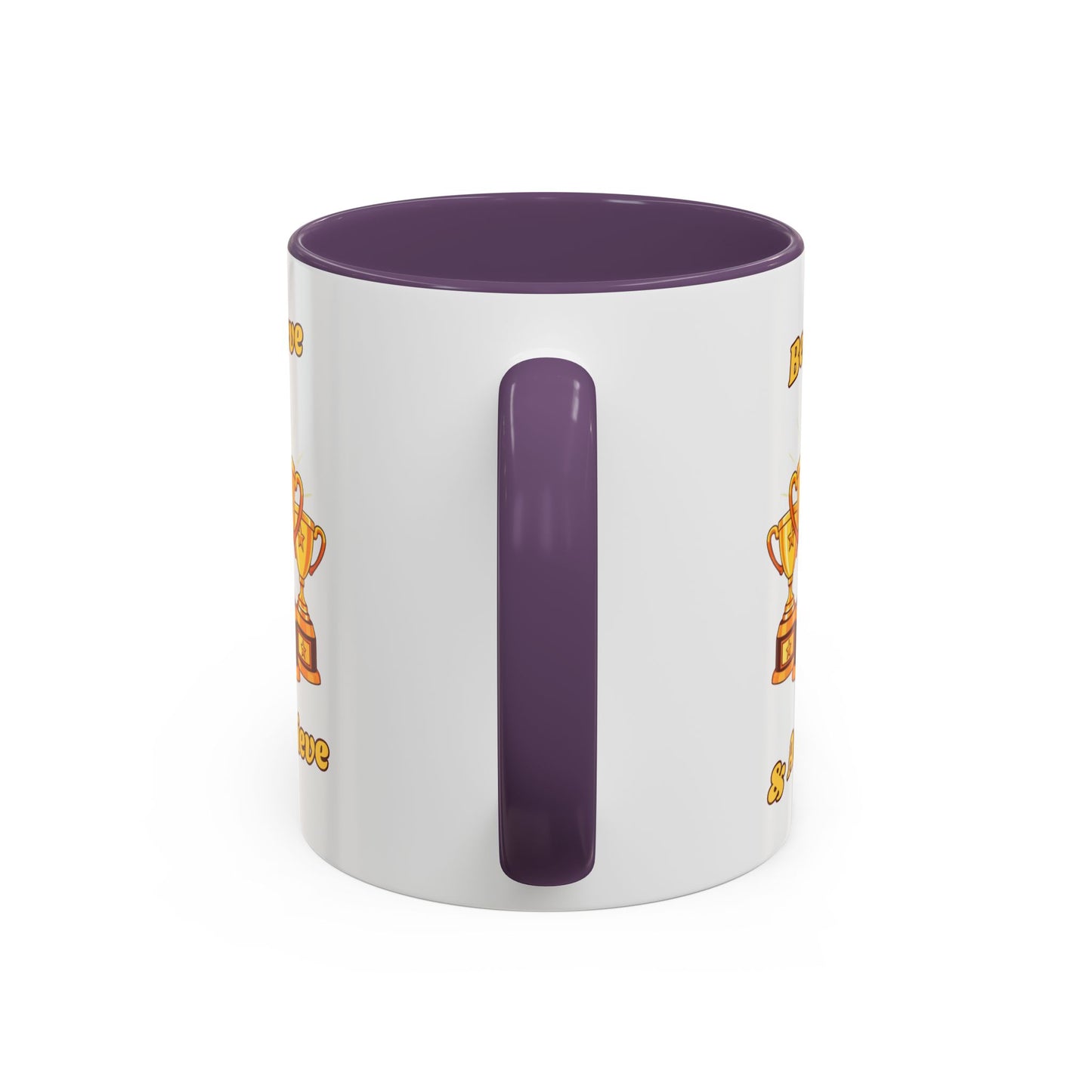 Award-Winning Coffee Mug, Believe & Achieve Cup, Motivational Gift for Winners, Sports, Achievements, Graduation