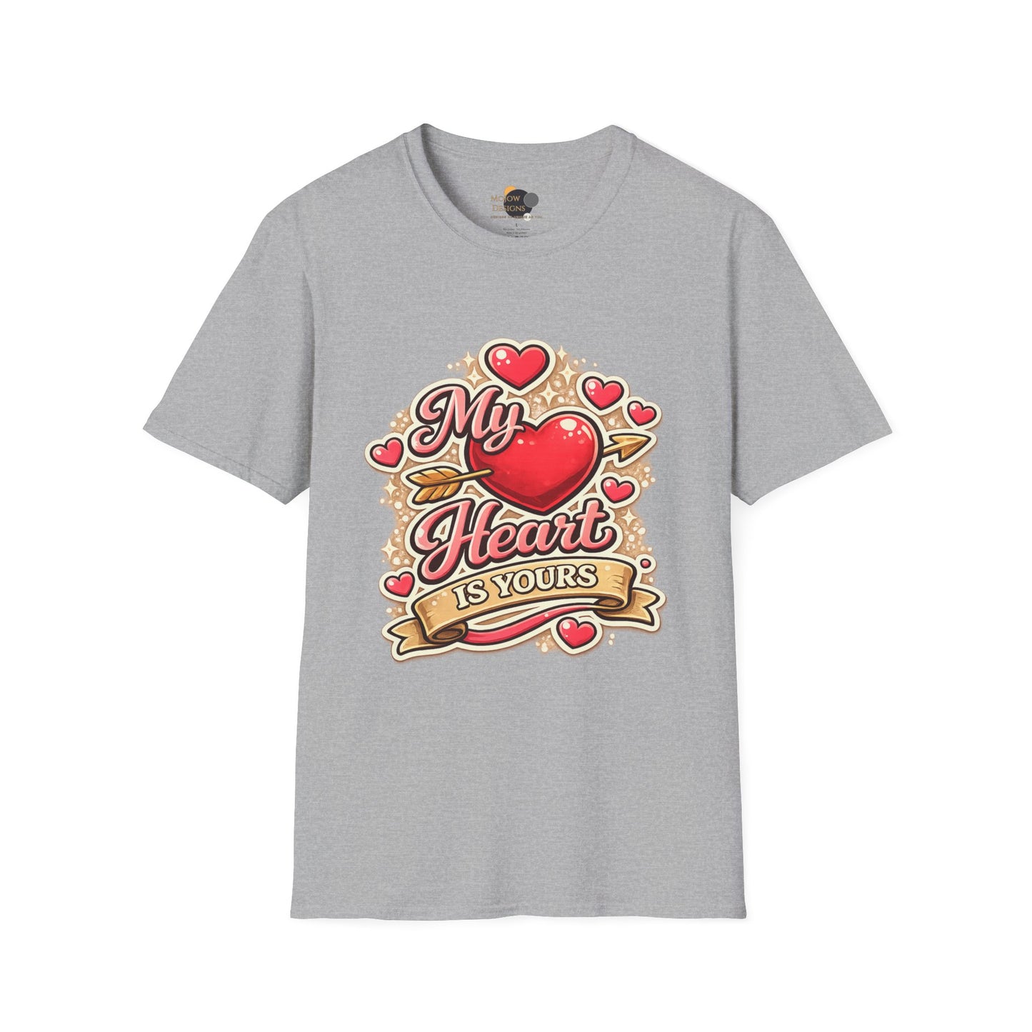 My Heart Is Yours T-Shirt — Valentine's Heart Graphic Tee