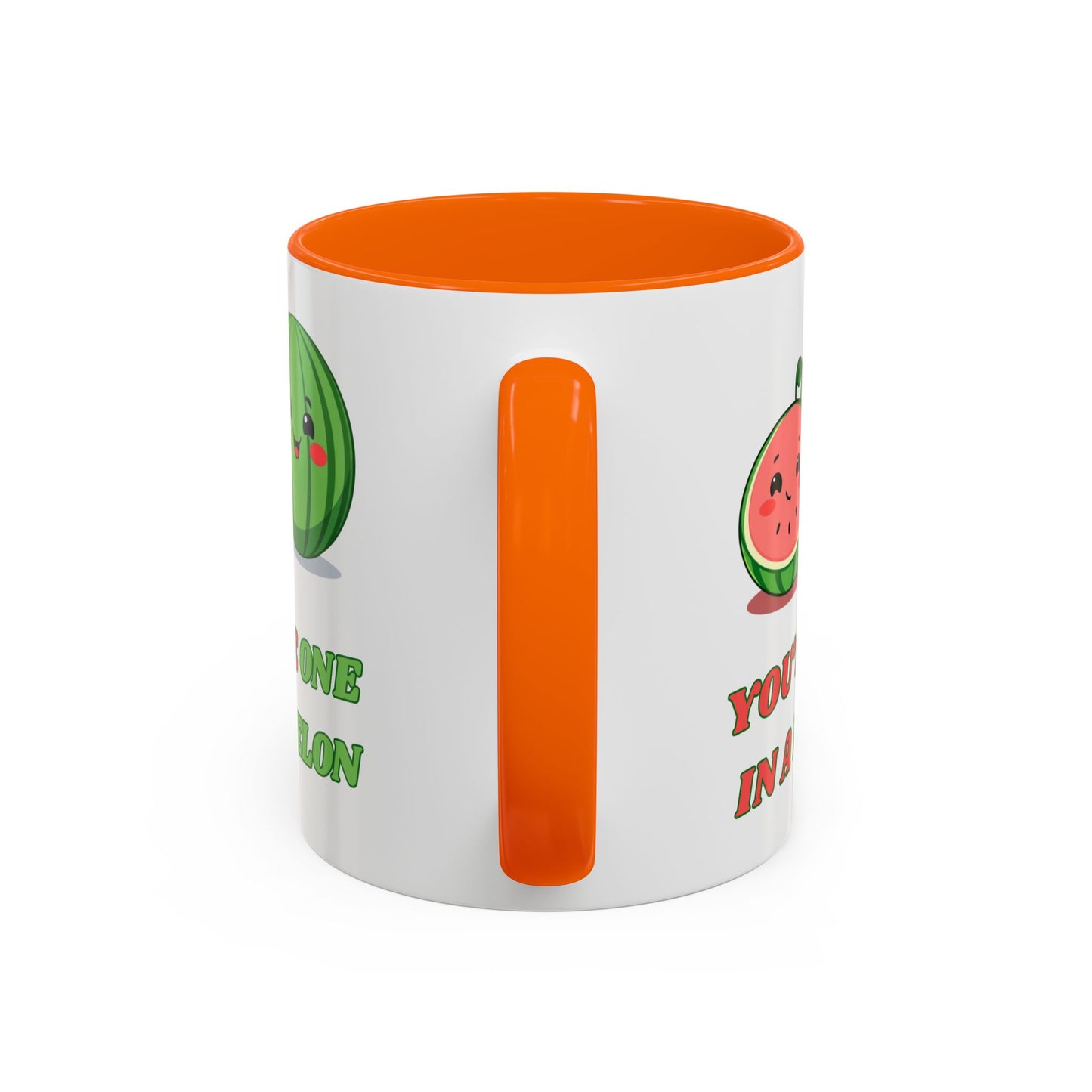 Cute Watermelon Coffee Mug - You're One in a Melon, Gift for Fruit Lovers, Summer Vibes, Inspirational Mug, Kitchen Decor