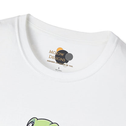 Shell Yeah! Unisex Softstyle T-Shirt, Cute Turtle Tee, Animal Lover Apparel, Gift for Kids and Adults, Fun Summer Shirt, Cartoon Graphic Tee