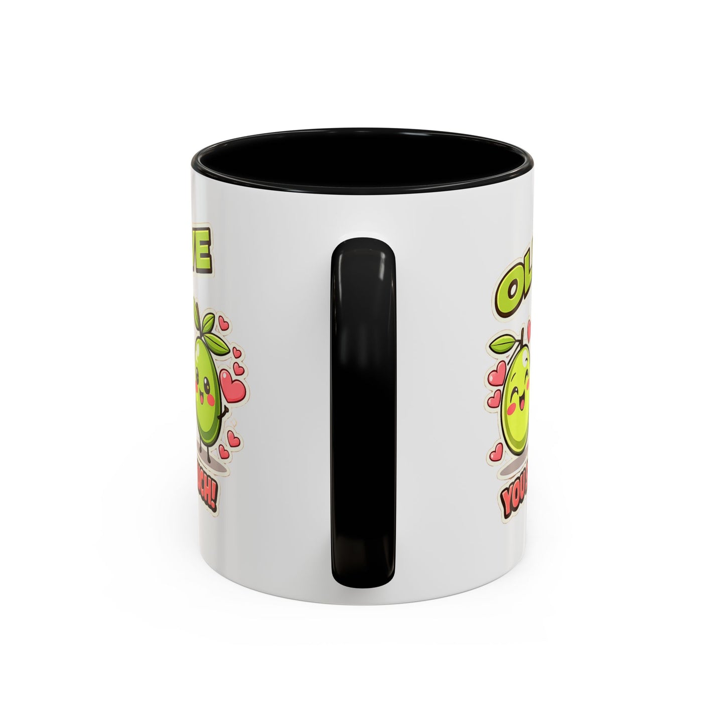 Olive You So Much Accent Coffee Mug, Valentines Day