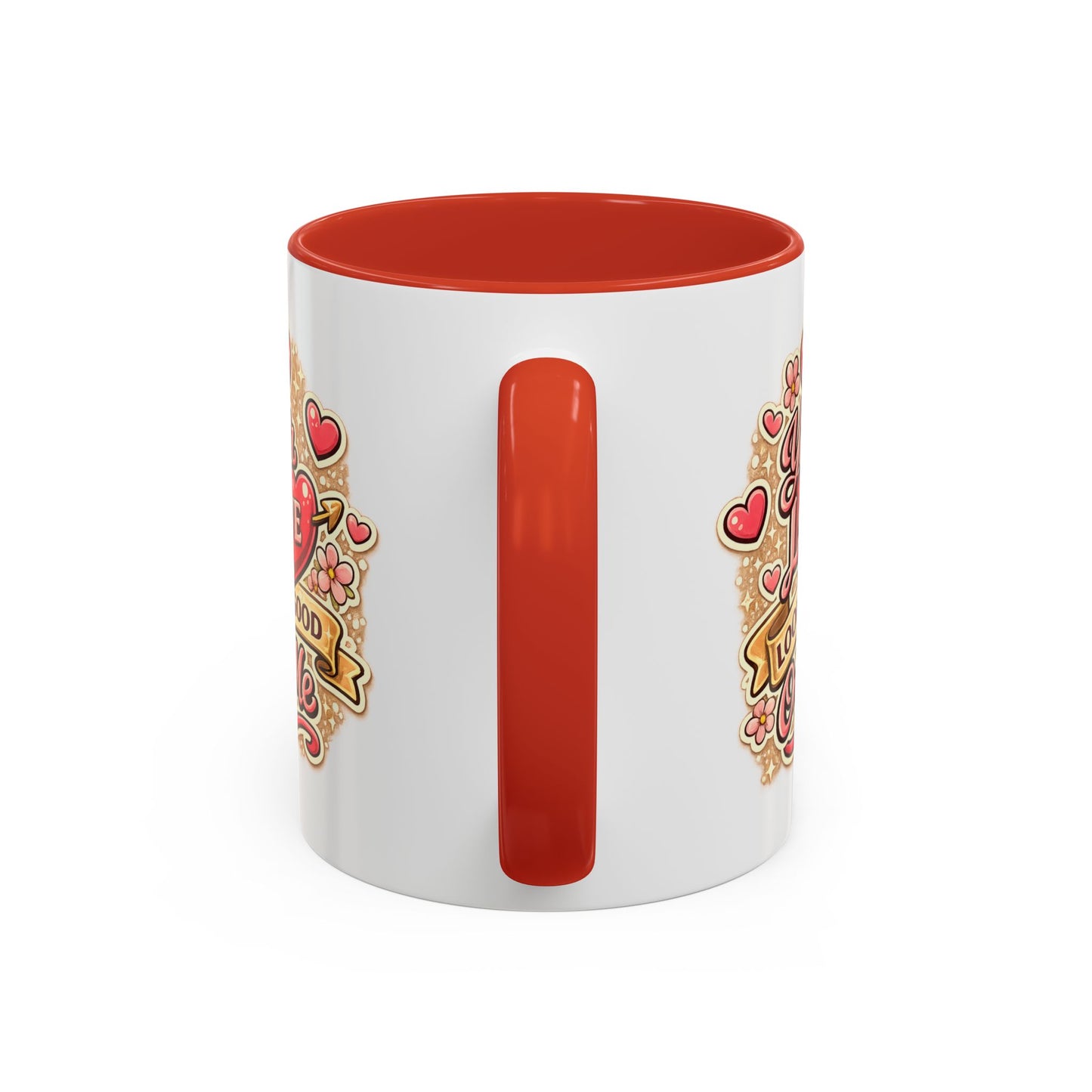 Coffee Mug — "Your Love Looks Good On Me" Valentine Heart Accent Mug