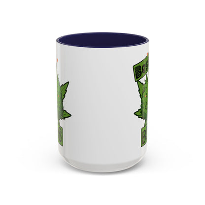 Best Buds Accent Coffee Mug, Cute Plant Mug, Gift for Plant Lovers, Pothead Gifts, Cannabusiness Mug