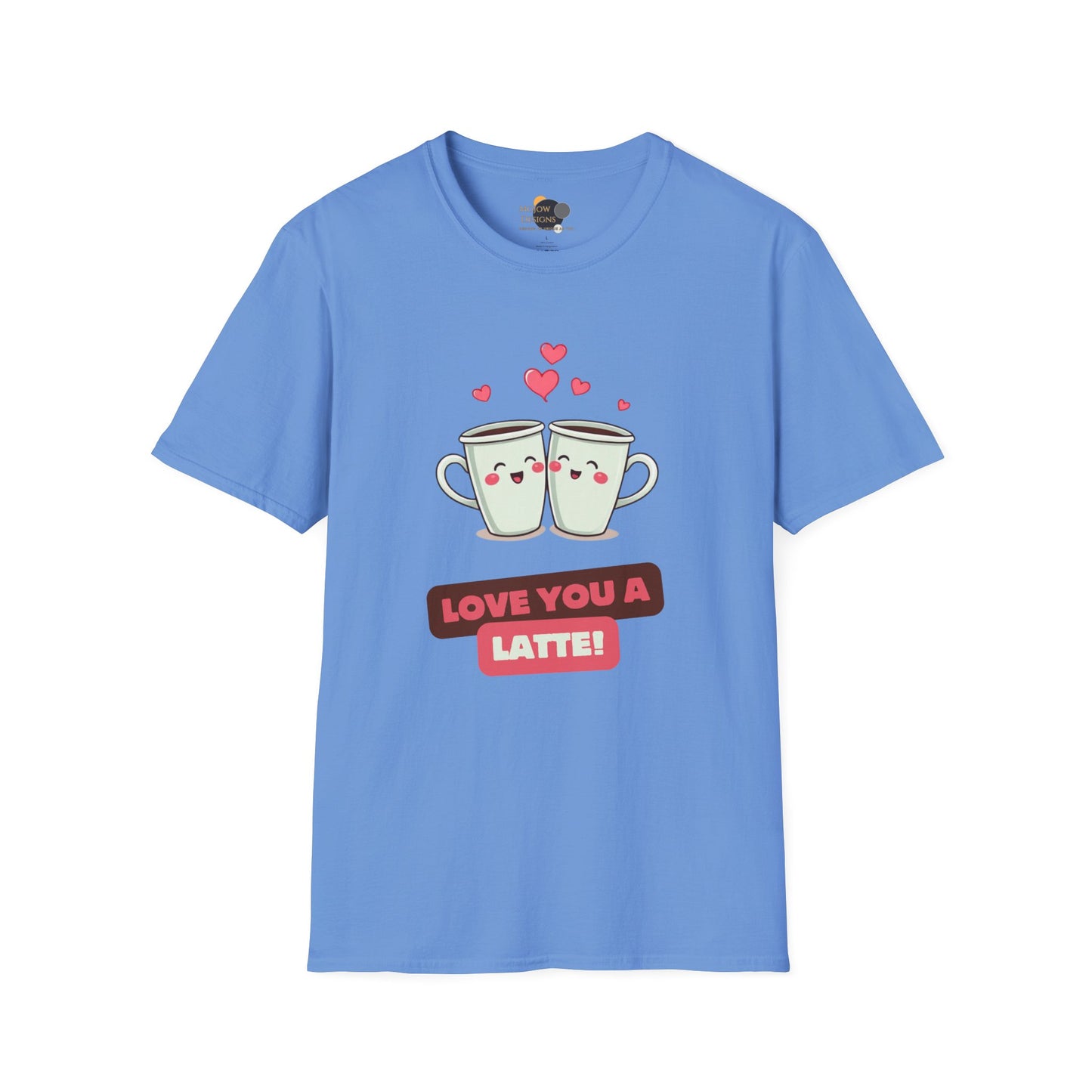 Love You a Latte Unisex T-Shirt, Cute Coffee Shirt, Valentine's Day Gift, Coffee Lover Tee, Fun Graphic Tee