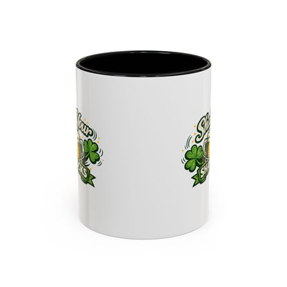 Shake Your Shamrocks Coffee Mug — St. Patrick's Day Beer & Shamrock Accent Mug