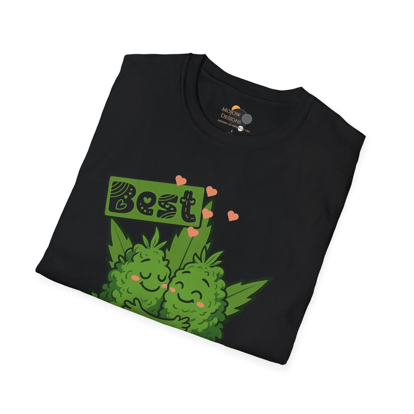 Best Buds Unisex Softstyle T-Shirt, Funny Marijuana Tee, Gift for Stoner Friends, Cannabis Lovers Apparel, 420 Celebration Shirt