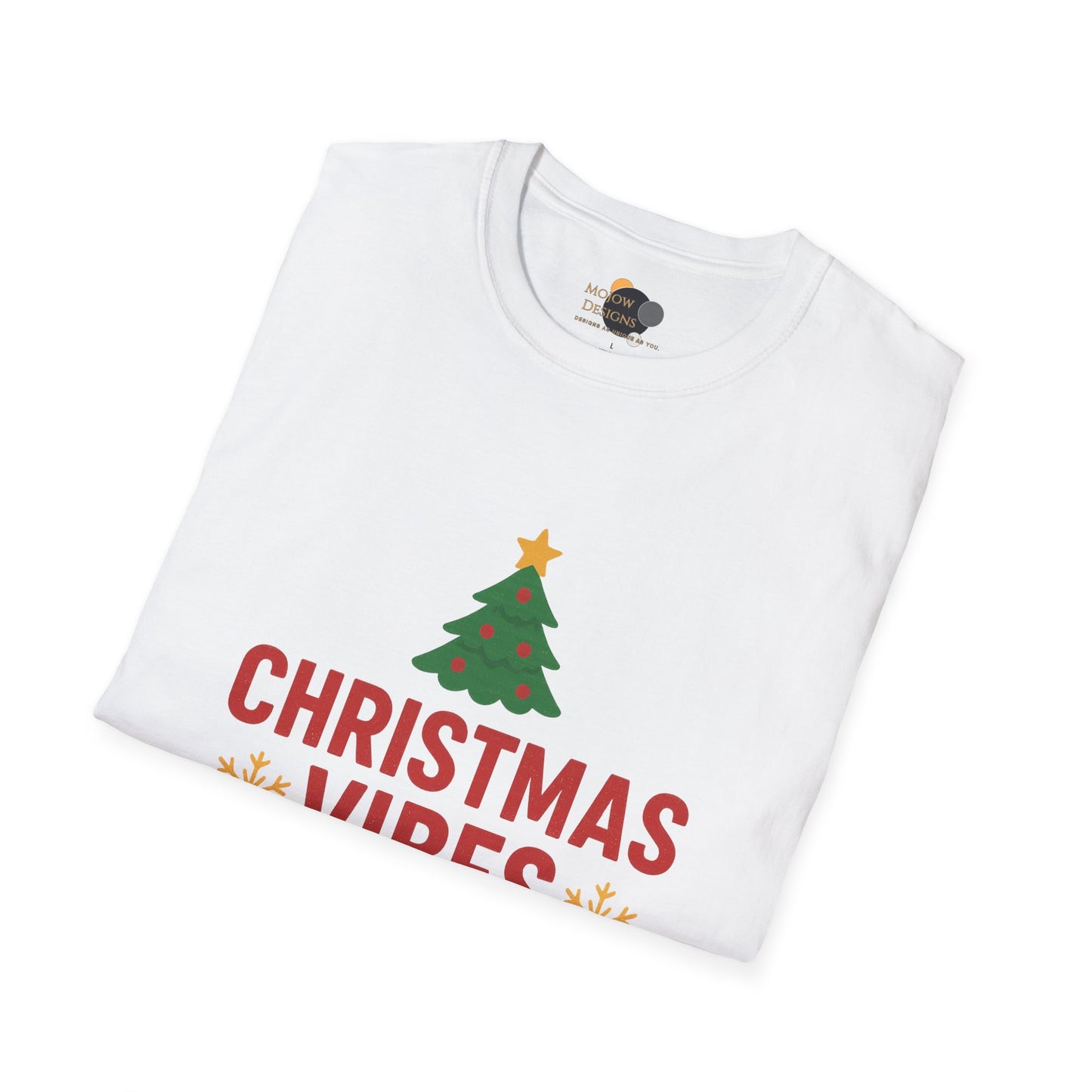 Christmas Vibes Only T-Shirt — Holiday Tree Graphic Tee