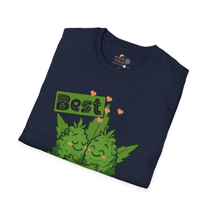 Best Buds Unisex Softstyle T-Shirt, Funny Marijuana Tee, Gift for Stoner Friends, Cannabis Lovers Apparel, 420 Celebration Shirt