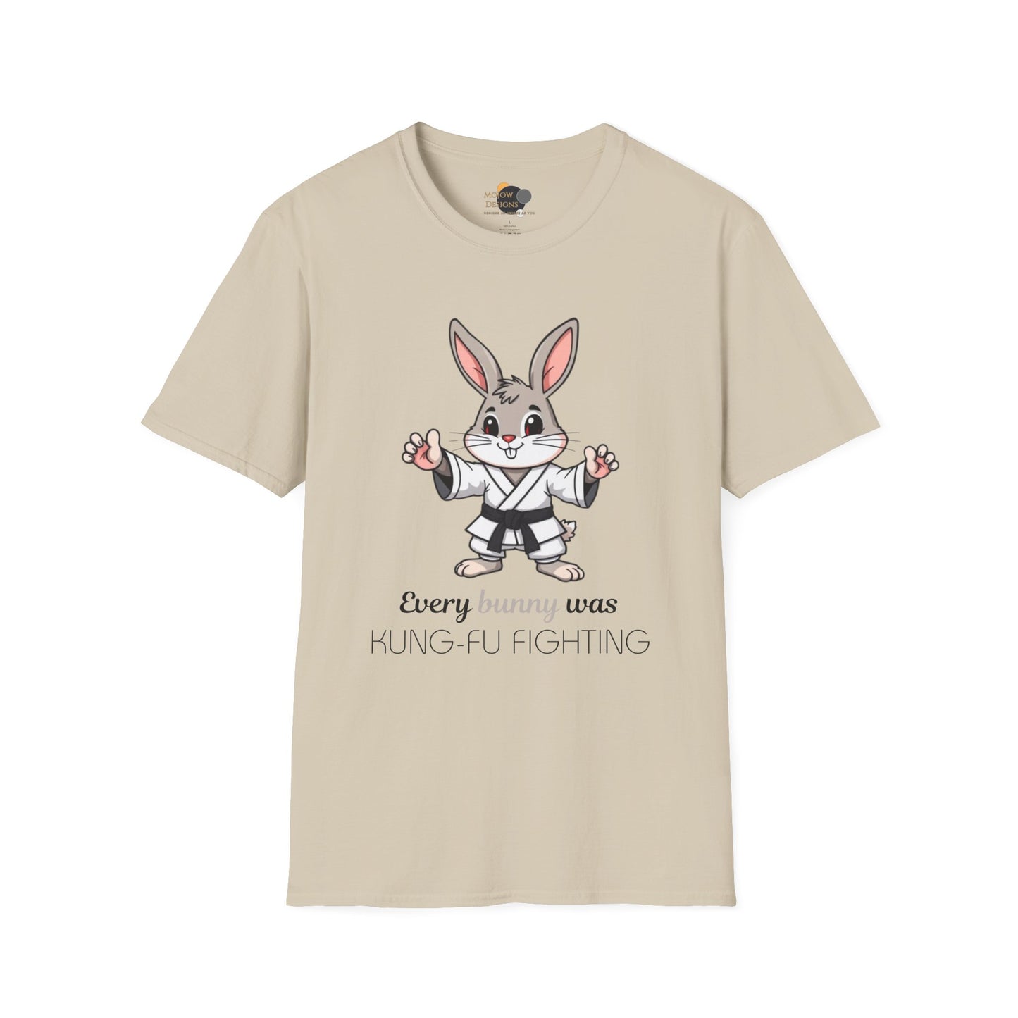 Every Bunny Was Kung-Fu Fighting T-Shirt, Unisex Martial Arts Tee, Funny Animal Shirt, Easter Apparel, Gift for Kids and Adults, Spring Time