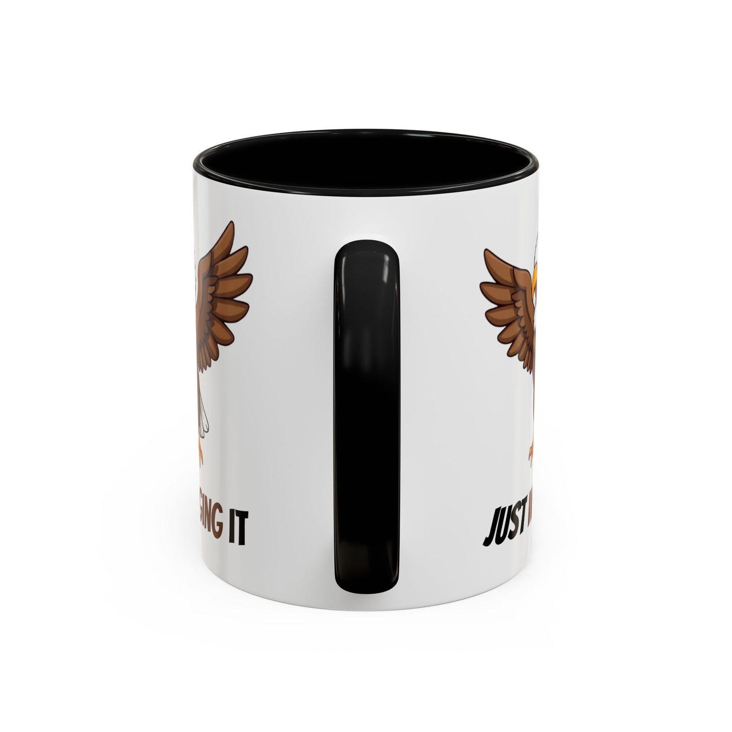 Just Winging It Coffee Mug - Fun Eagle Design, Motivational Mug, Perfect for Gifts, Coffee Lovers, Home Office, Quirky Drinkware