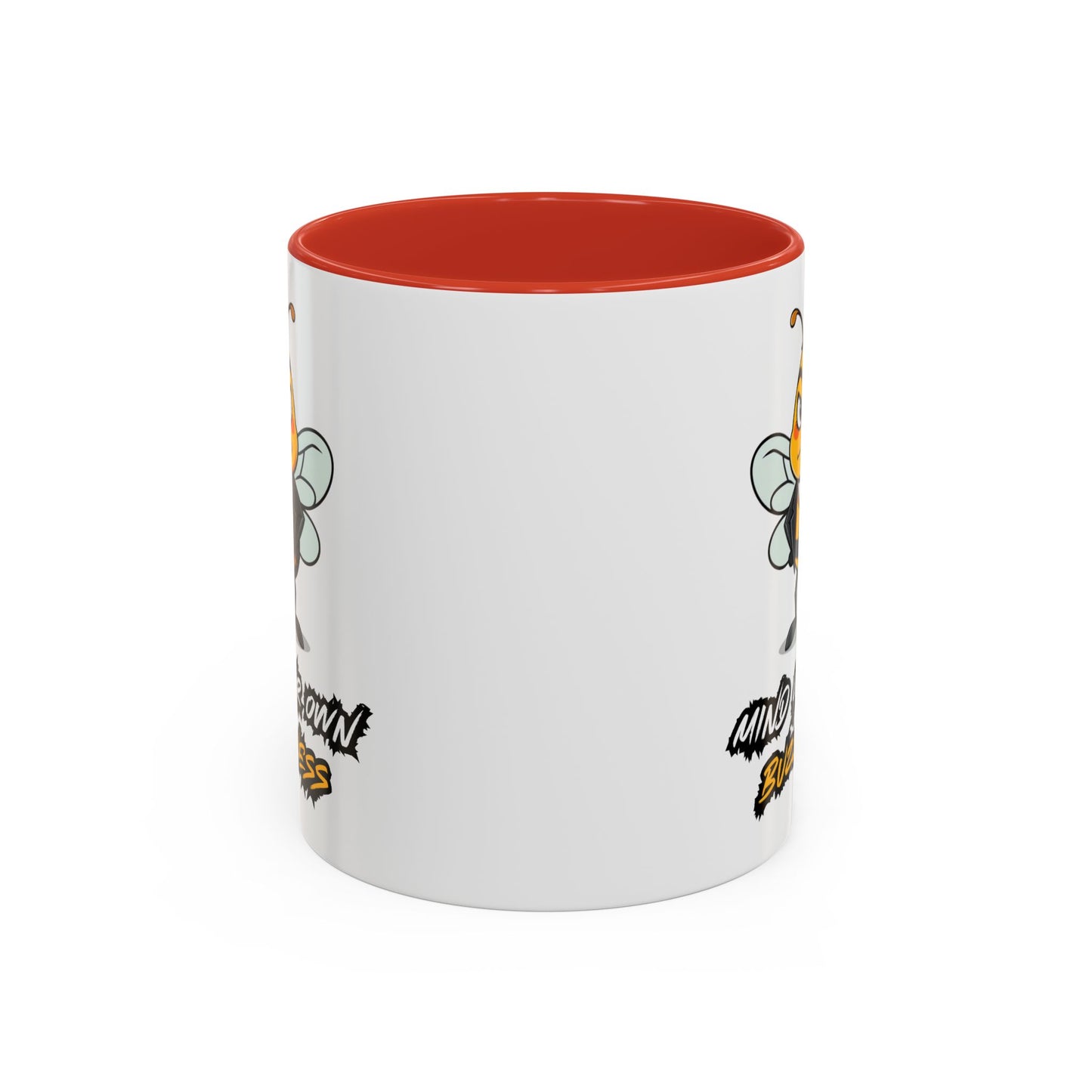 Mind Your Own Buzz-ness Accent Coffee Mug | Funny Bee Gift for Coffee Lovers, Bee Lover Mug, Humorous Kitchen Decor, Perfect for Gifts, Spring Time