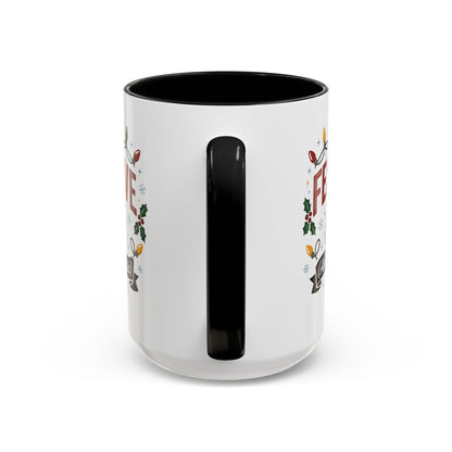 Festive AF Coffee Mug — Holiday Lights & 'And Fantastic' Design Christmas (11/15oz)
