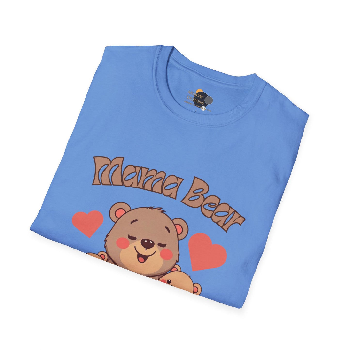 Mama Bear Family T-Shirt - Cute Graphic Tee for Moms, Perfect Gift for Mother's Day, Family Gatherings, Birthdays, Animal Lovers