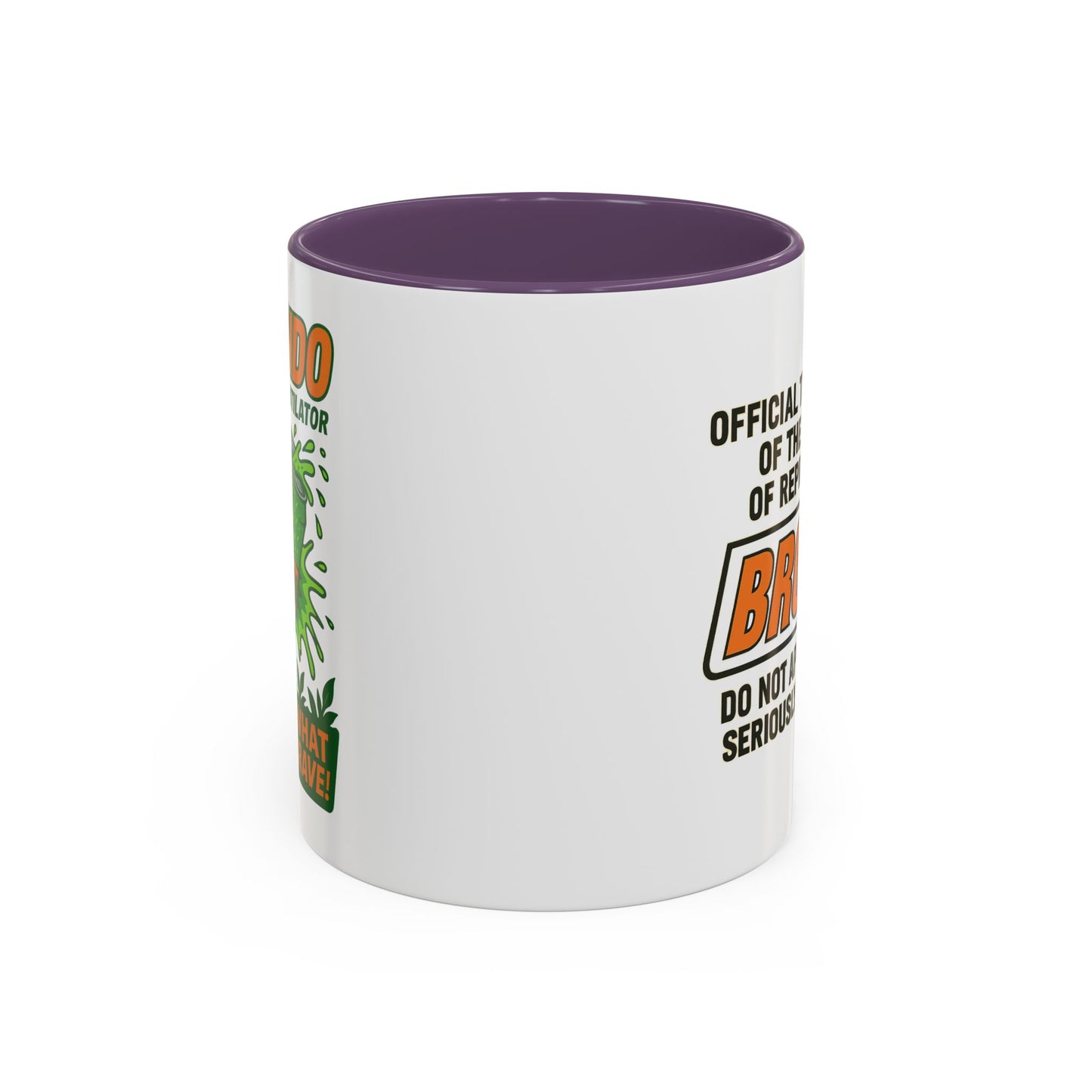 Brondo Accent Coffee Mug - Funny Gift for Coffee Lovers, Unique Office Mug, Gag Gift for Friends, Quirky Kitchenware, Novelty Drinkware