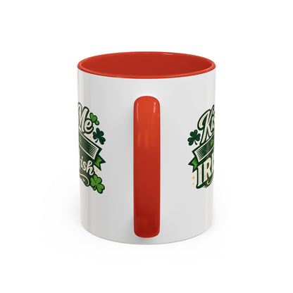 Kiss Me I’m Irish-ish Accent Coffee Mug — St. Patrick’s Day Shamrock Gift