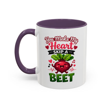 You Make My Heart Skip a Beet Coffee Mug, Valentine's Day