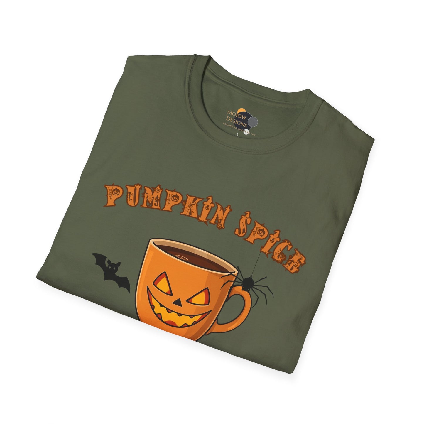 Pumpkin Spice Unisex T-Shirt | Cozy Fall Tee, Halloween Shirt, Autumn Apparel, Casual Outfit, Gift for Pumpkin Lovers