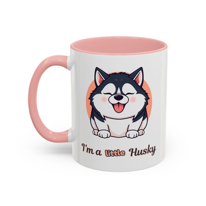 Cute Husky Accent Coffee Mug - Perfect Gift for Dog Lovers, Pet Owners, Birthdays, and Coffee Enthusiasts