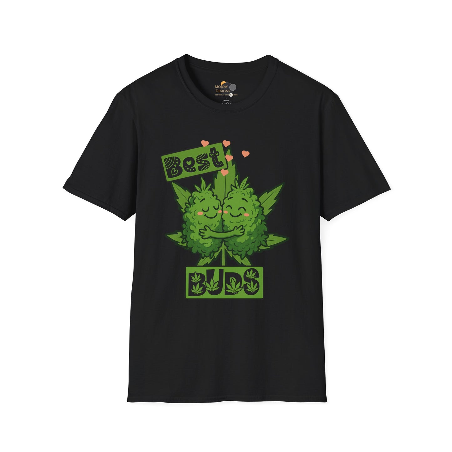 Best Buds Unisex Softstyle T-Shirt, Funny Marijuana Tee, Gift for Stoner Friends, Cannabis Lovers Apparel, 420 Celebration Shirt