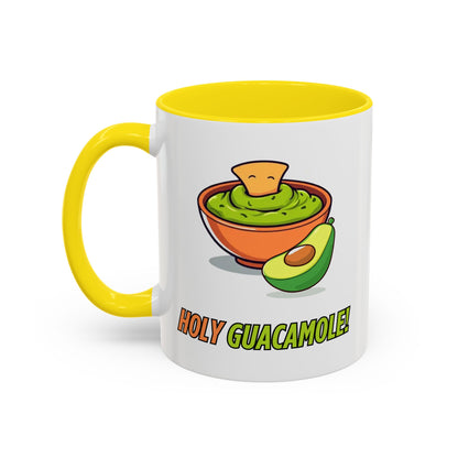 Holy Guacamole Coffee Mug, Fun Avocado Tea Cup, Quirky Kitchenware, Unique Gift for Food Lovers, Vibrant Drinkware