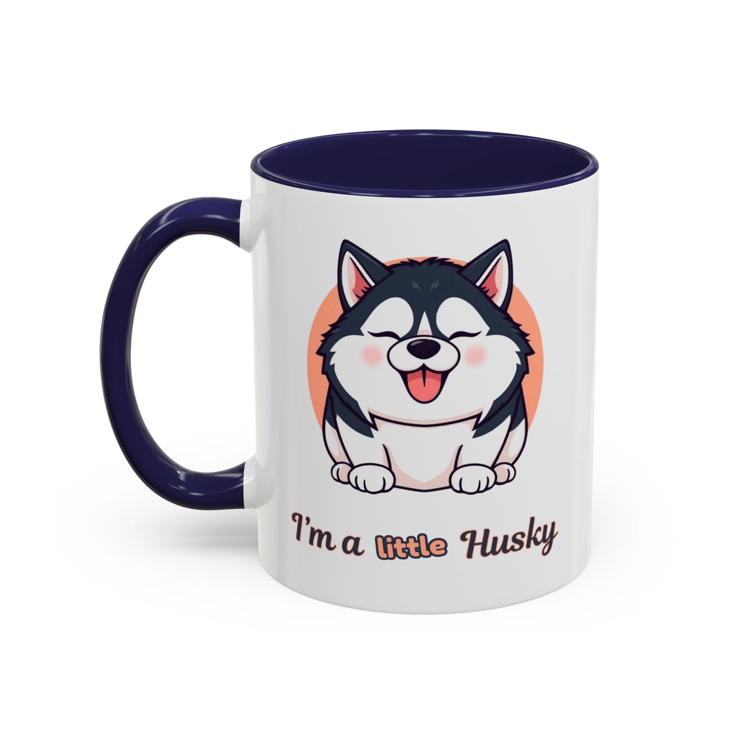 Cute Husky Accent Coffee Mug - Perfect Gift for Dog Lovers, Pet Owners, Birthdays, and Coffee Enthusiasts