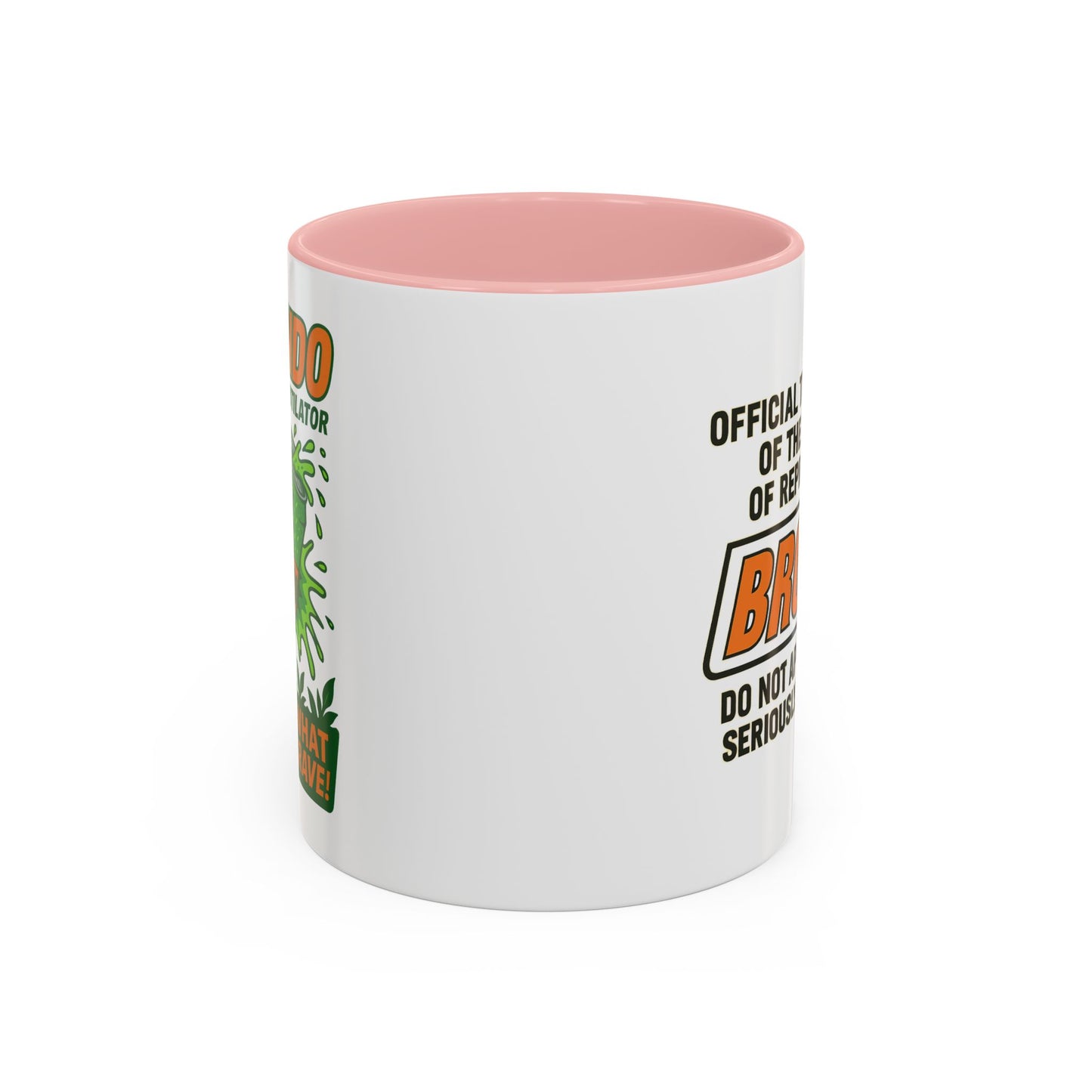 Brondo Accent Coffee Mug - Funny Gift for Coffee Lovers, Unique Office Mug, Gag Gift for Friends, Quirky Kitchenware, Novelty Drinkware