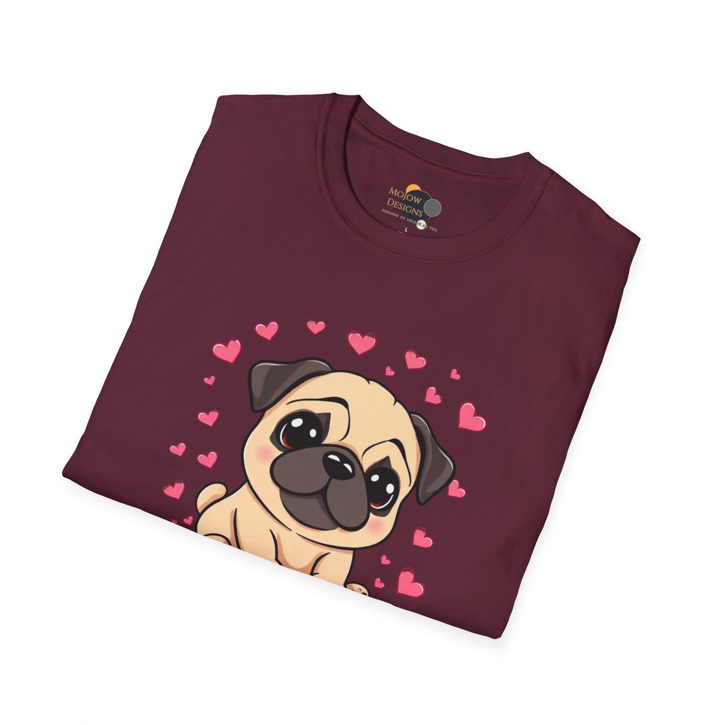 Cute Pug Graphic T-Shirt for Dog Lovers, Dog Mom Gift, Pet Lover Tee, Funny Dog Shirt, Animal Rescue Support