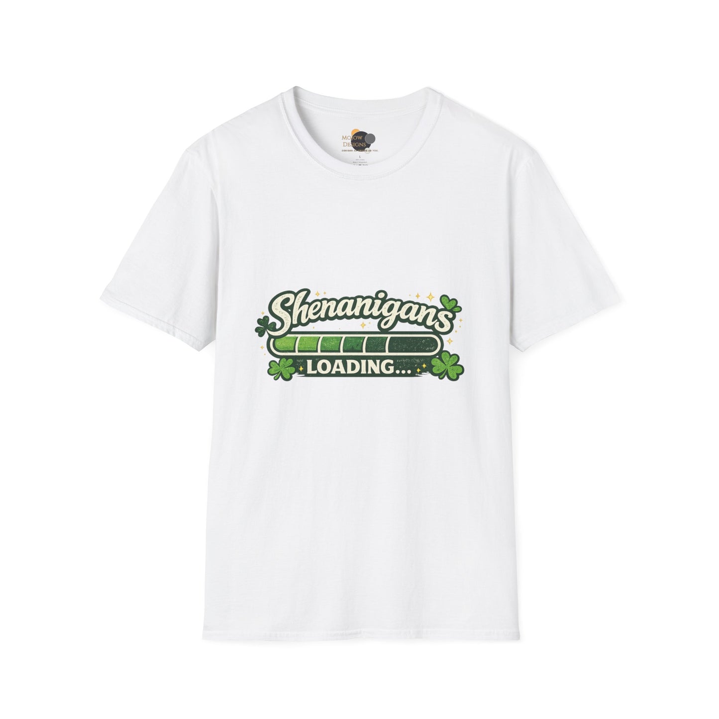 Shenanigans Loading Shamrock T-Shirt — Funny St. Patrick’s Day Tee