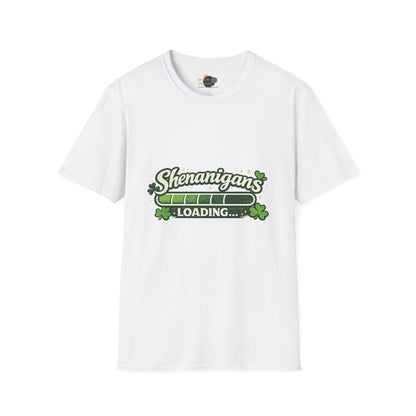Shenanigans Loading Shamrock T-Shirt — Funny St. Patrick’s Day Tee