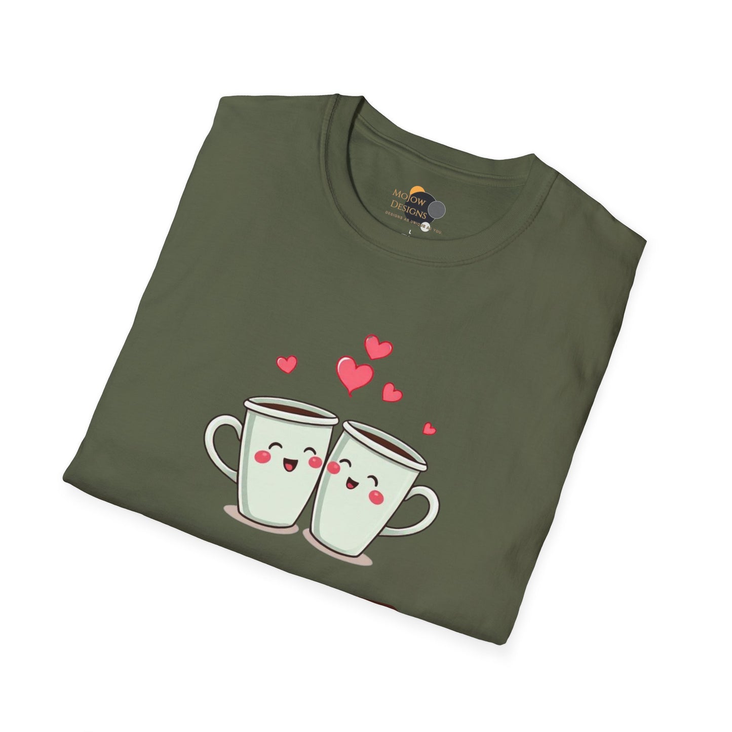 Love You a Latte Unisex T-Shirt, Cute Coffee Shirt, Valentine's Day Gift, Coffee Lover Tee, Fun Graphic Tee