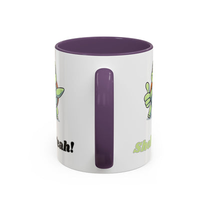 Cheerful Coffee Mug, Shell Yeah! Turtle Mug, Fun Gift for Kids, Cute Kitchen Decor, Positive Vibe Cup, Animal Lover Gift