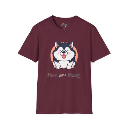 Cute Husky T-Shirt, Unisex Dog Lover Tee, Pet Owner Gift, Summer Apparel, Funny Animal Shirt, Casual Wear
