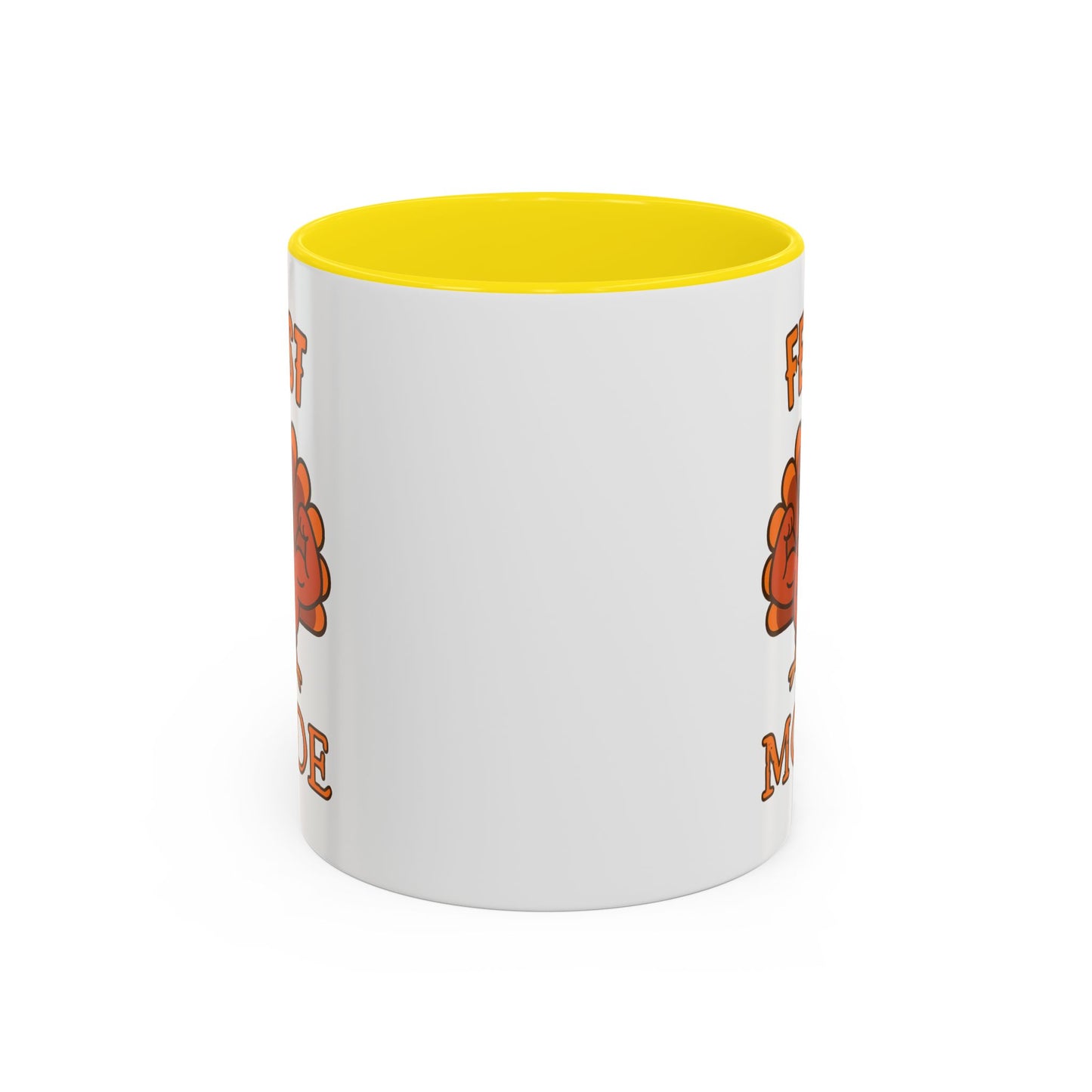 Thanksgiving Feast Mode Coffee Mug, Fun Turkey Mug, Holiday Coffee Cup, Unique Gift for Food Lovers, Fall Celebration Drinkware