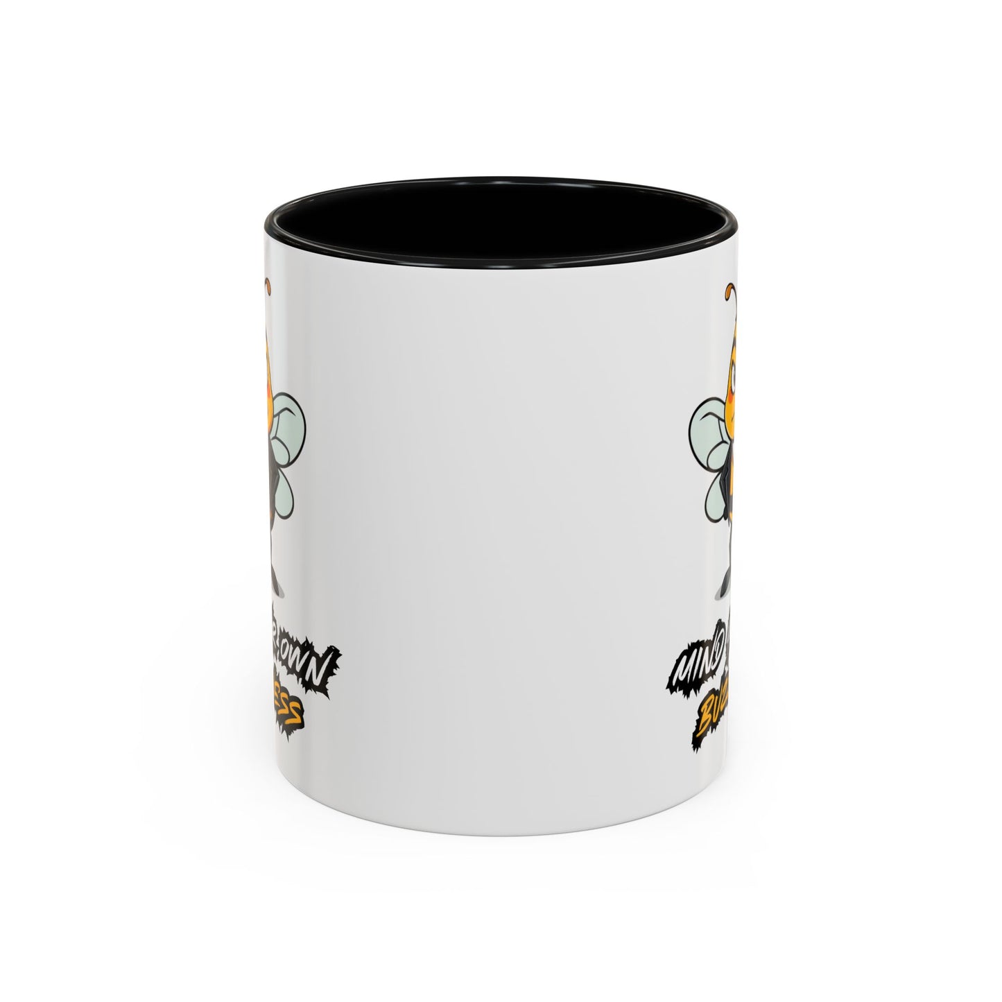 Mind Your Own Buzz-ness Accent Coffee Mug | Funny Bee Gift for Coffee Lovers, Bee Lover Mug, Humorous Kitchen Decor, Perfect for Gifts, Spring Time