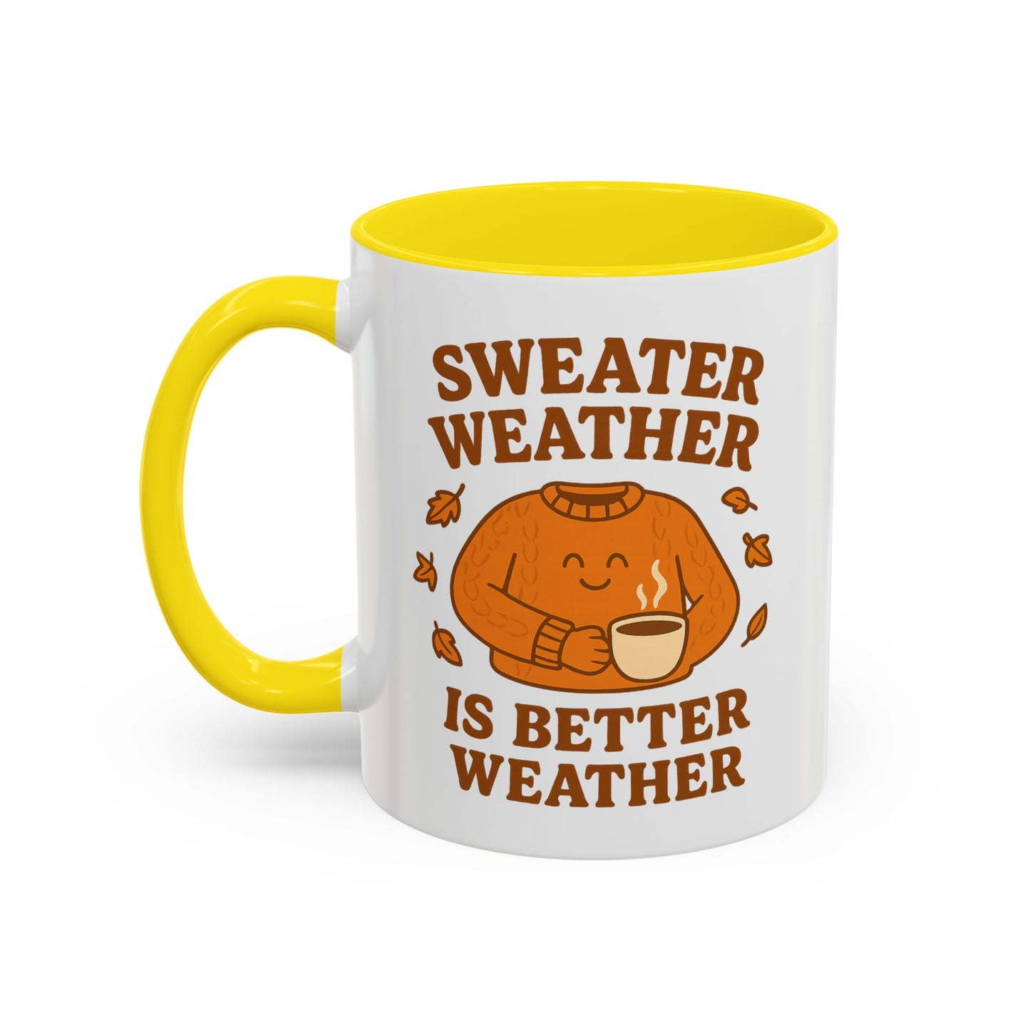 Cozy Fall Mug with Sweater Weather Design, Autumn Coffee Mug, Cute Gift for Pumpkin Spice Lovers, Hot Chocolate, Thanksgiving, Fall Decor