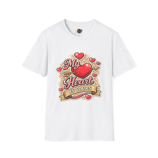 My Heart Is Yours T-Shirt — Valentine's Heart Graphic Tee