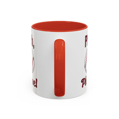 Baseball-Themed Coffee Mug, Pitch Please! Mug, Sporty Gift for Baseball Fans, Fun Drinks for Game Day, Unique Coffee Cup