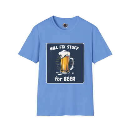Funny Beer Fix Shirt | Unisex Softstyle Tee for Beer Lovers, Great Gift for Father's Day, Birthdays, Casual Wear, DIY Enthusiasts