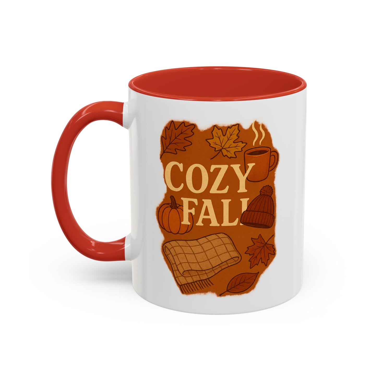 Cozy Fall Accent Coffee Mug | Seasonal Drinkware | Autumn Vibes | Perfect Gift for Fall | Home Decor | Coffee Lover's Companion