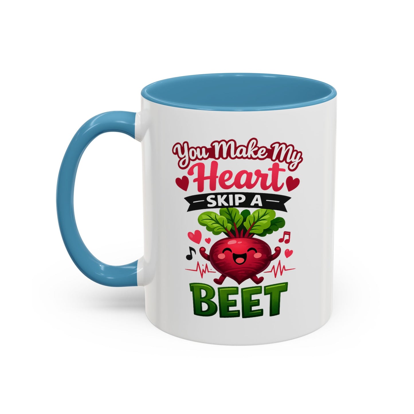 You Make My Heart Skip a Beet Coffee Mug, Valentine's Day
