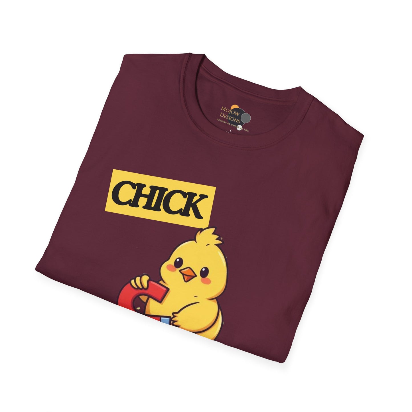 Chick Magnet T-Shirt, Cute Unisex Tee, Funny Gift for Kids or Adults, Spring and Easter Apparel, Softstyle Graphic Shirt
