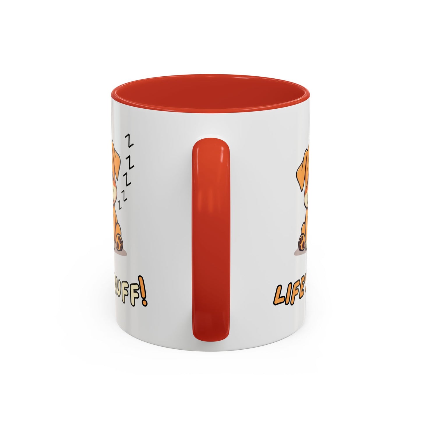 Dog Lover's Accent Coffee Mug | Cute Pet Gift | Perfect for Dog Owners | Life's Ruff Humor | Funny Coffee Cup | 11oz