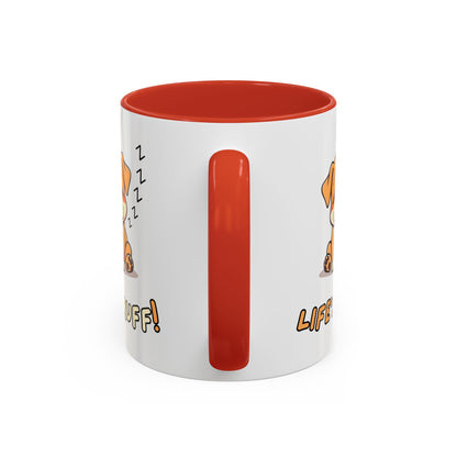 Dog Lover's Accent Coffee Mug | Cute Pet Gift | Perfect for Dog Owners | Life's Ruff Humor | Funny Coffee Cup | 11oz