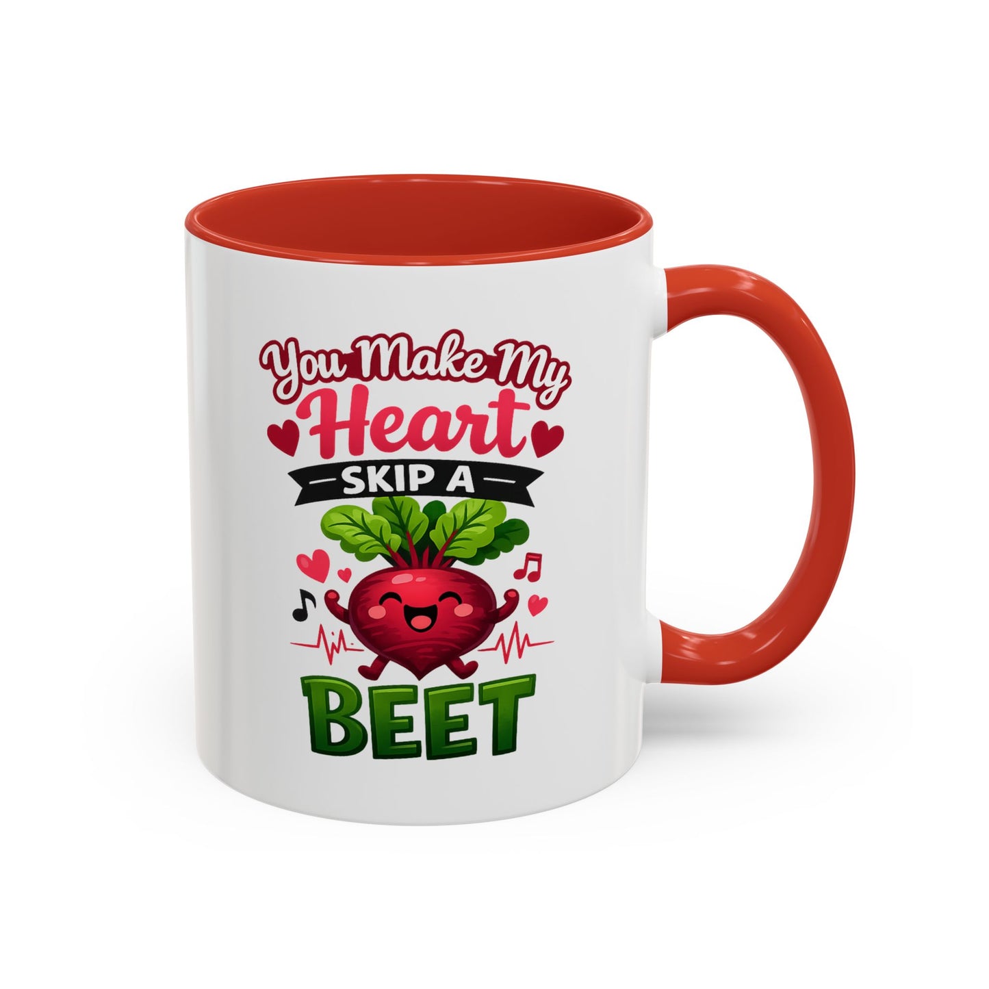 You Make My Heart Skip a Beet Coffee Mug, Valentine's Day
